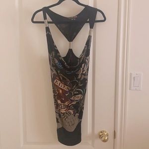 Ed hardy sexy dress never worn